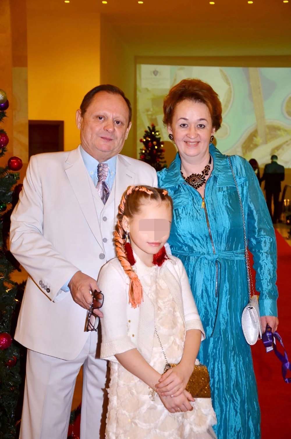 Елена Томас с супругом.