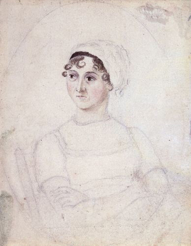 Джейн Остин, рисунок работы Кассандры Остин, около 1810 года.