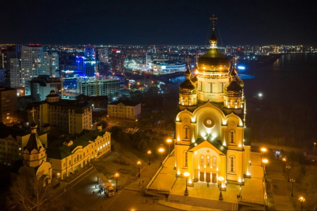 Хабаровск, собор, весна