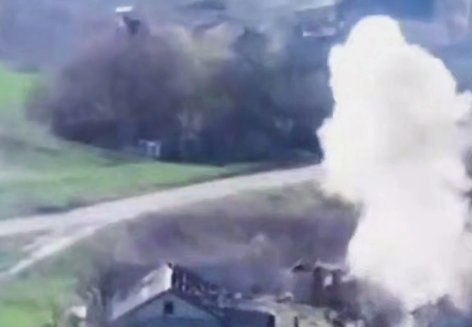 Удар по месту дислокации ВСУ под Волчанском.