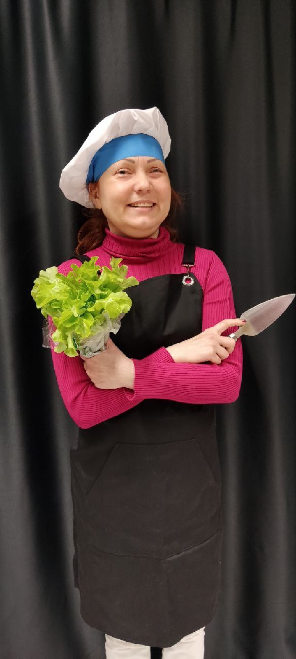 Елена Мясникова учит готовить в темноте.