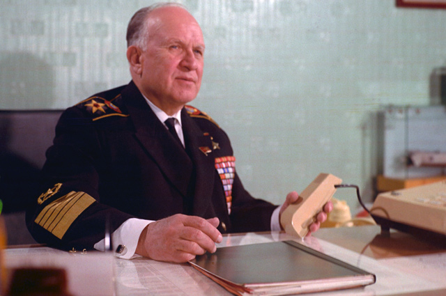 Главнокомандующий ВМФ СССР, Адмирал флота Сергей Горшков. 1977 г.