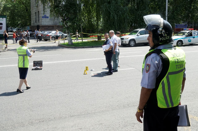 Расстрел полицейских в Алма-Ате