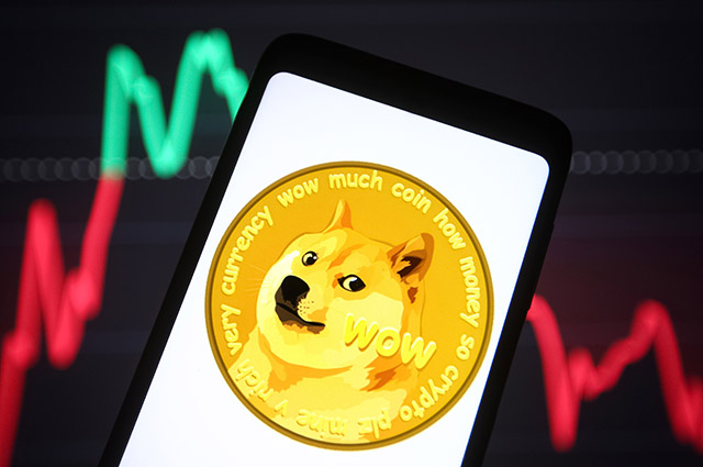 Криптовалюта Dogecoin.