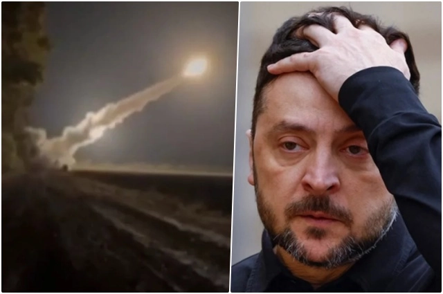 Владимир Зеленский и ракета 
