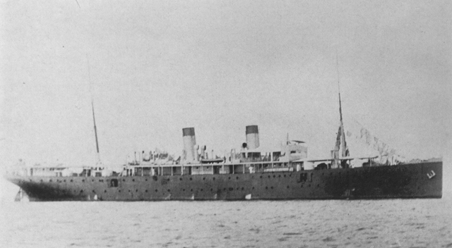 Вспомогательный крейсер «Корморан», ранее — бывший российский пароход «Рязань», захваченный Эмденом