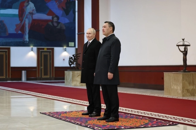 Владимир Путин и Садыр Жапаров.