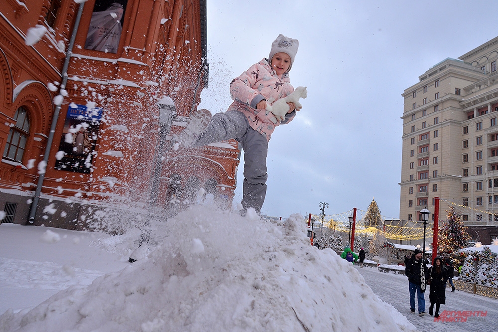 Снегопад в Москве