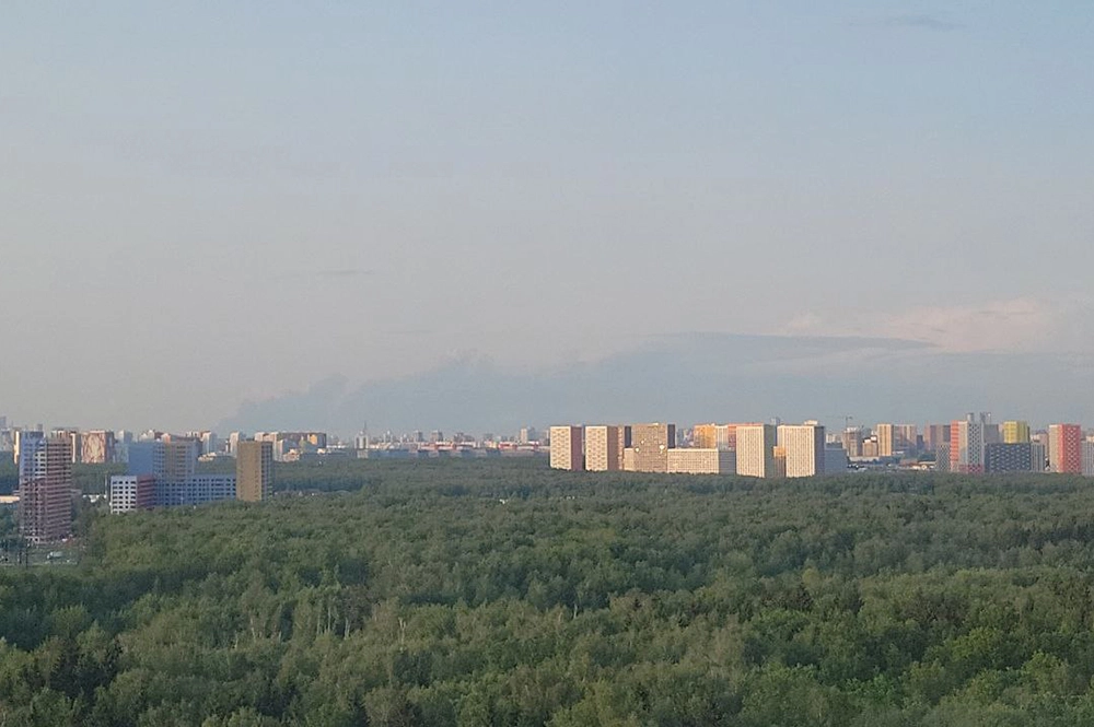 Пожар на складе в Пушкине.