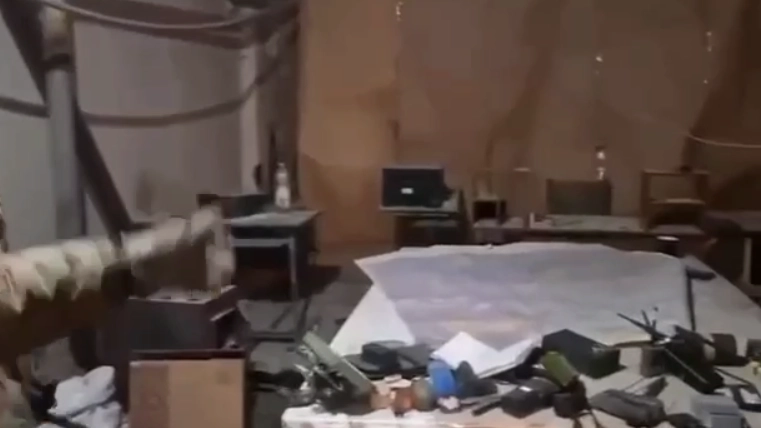 Захваченный штаб ВСУ в Гуляйполе