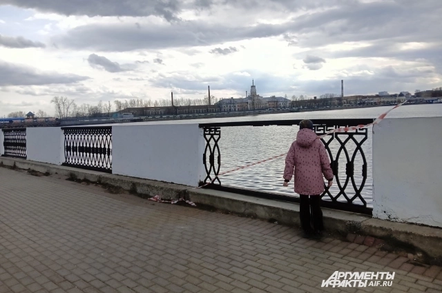 Набережная зодчего Дудина в Ижевске.