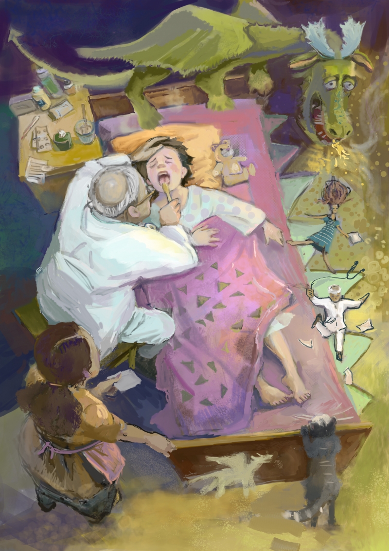 Иллюстрация к книге «Сказки дождя» Дарьи Галактионовой.