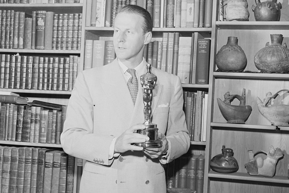 Т. Хейердал с «Оскаром», 1955 г.