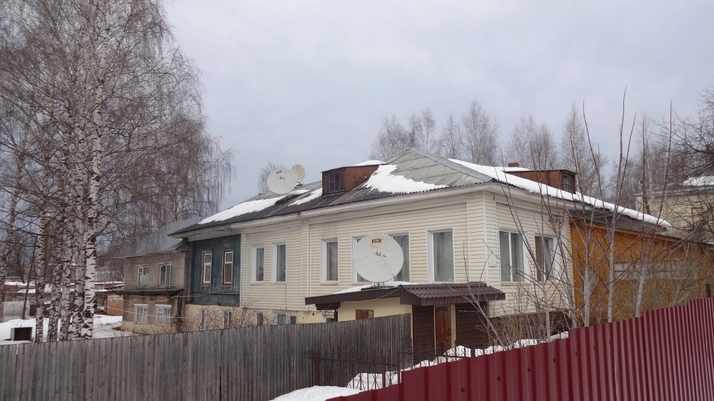 Дом в Кудымкаре по адресу ул. Кирова, 32, в котором работал Николай Кузнецов.