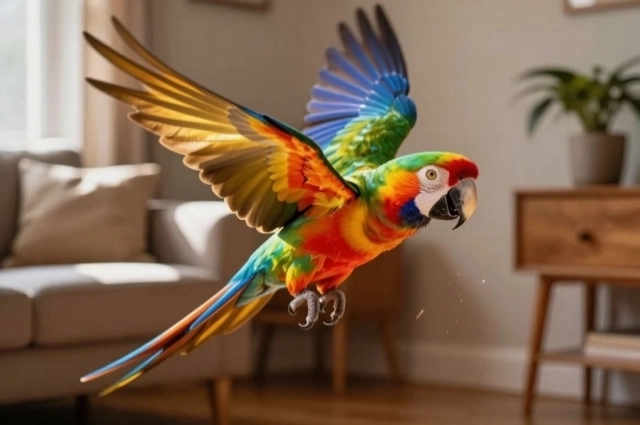 Попугаю нужна свобода.