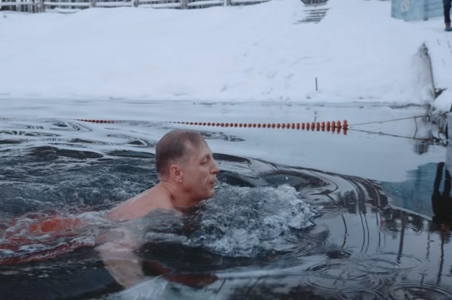 Ганнущенко не боится ни мороза в –30, ни ледяной воды.