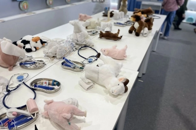 Здоровье животных тоже заинтересовало агрошкольников.