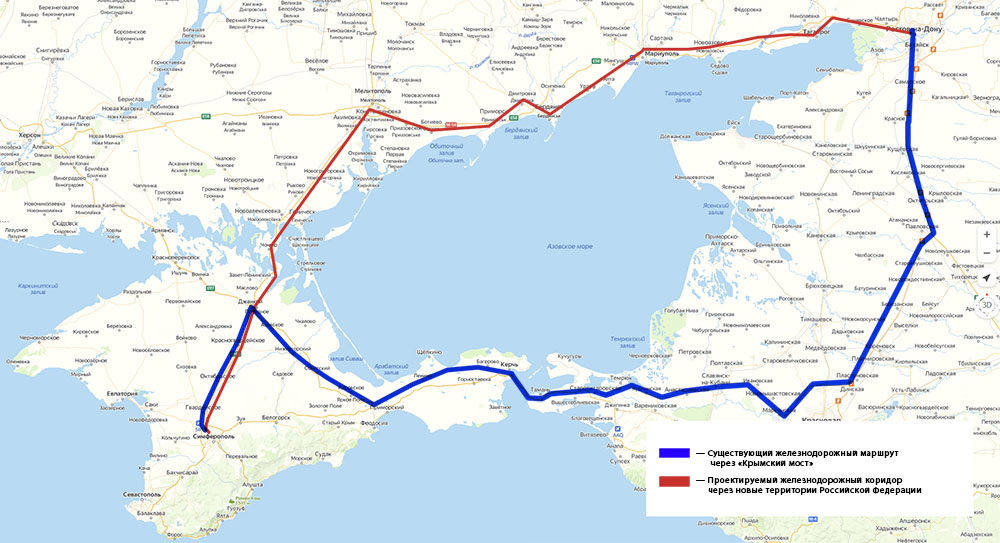 Ростов крым дорога карта