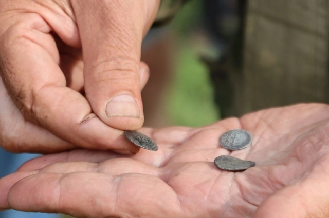 Монеты, найденные в Никольском селище.
