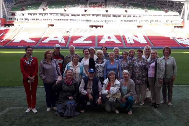 Главным впечатлением стало посещение стадиона «Казань Арена». 