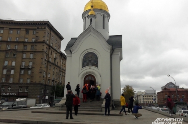 Часовня в центре Новосибирска