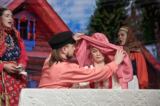 Свадебная церемония по традициям Нижегородской области.