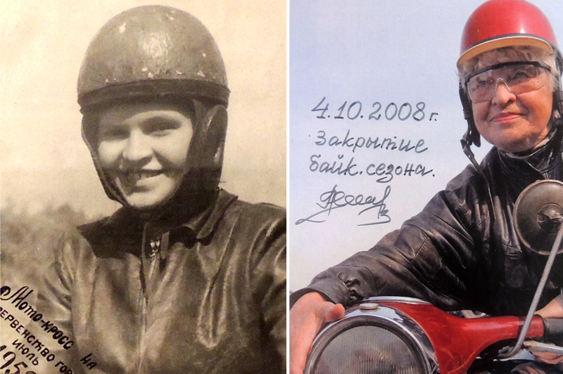 Клюйкова влюбилась в мотоцикл еще в юности