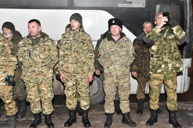 Казаки-добровольцы отряда «Ермак» вернулись в Екатеринбург из зоны СВО