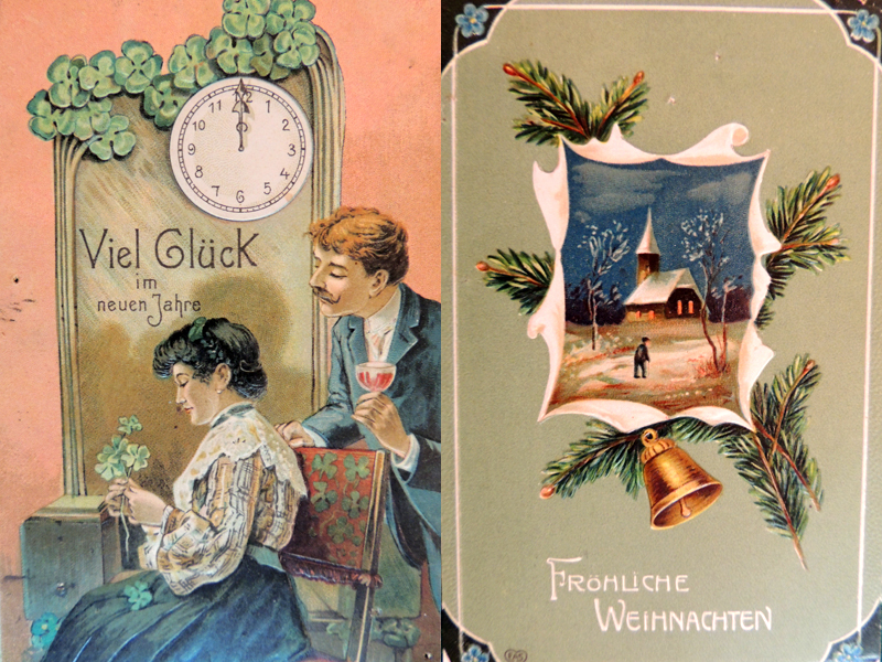 Немецкие открытки были популярны, и надписи на чужом языке никого не смущали