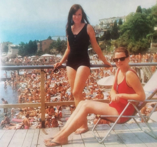  Пляж в Ялте.