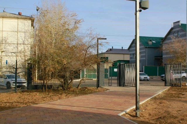 Тротуарная плитка в сквере МЖК