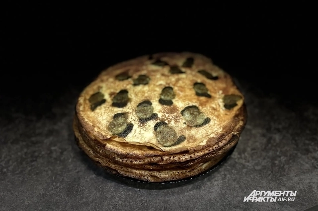 Блины получаются необычными.