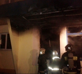 Сгорел продуктовый магазин в Липецке