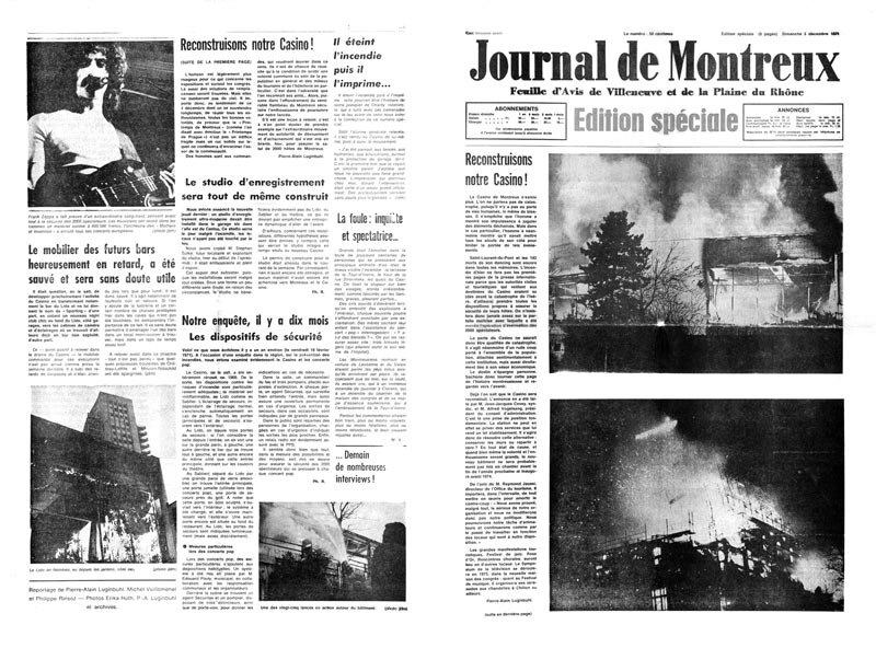 Пожар в Казино Монтрё.