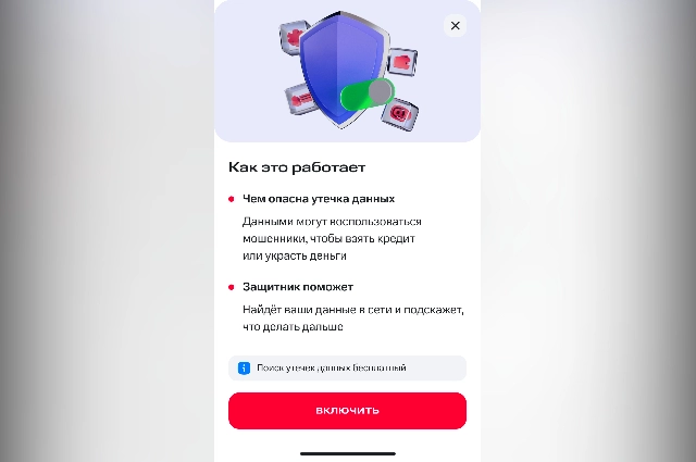 Сервис «Защитник» и функция поиска утечек персональных данных