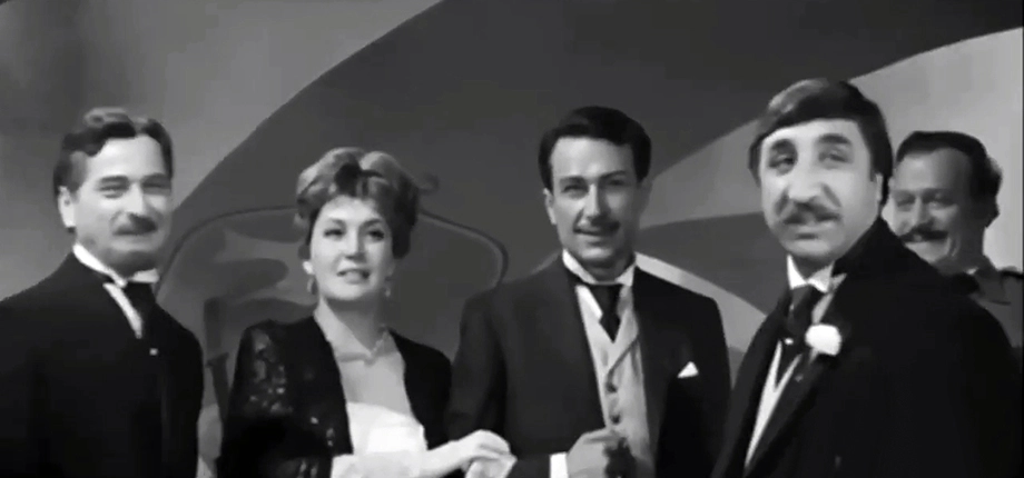 Арчил Гомиашвили (слева) в фильме «Взрыв после полуночи», 1969 г.