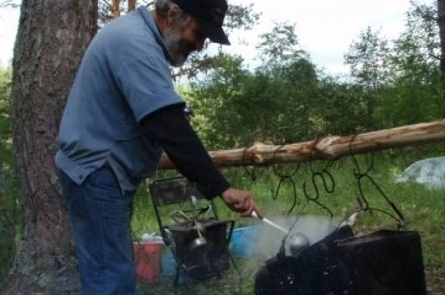 Сергей Удалов в одном из походов.
