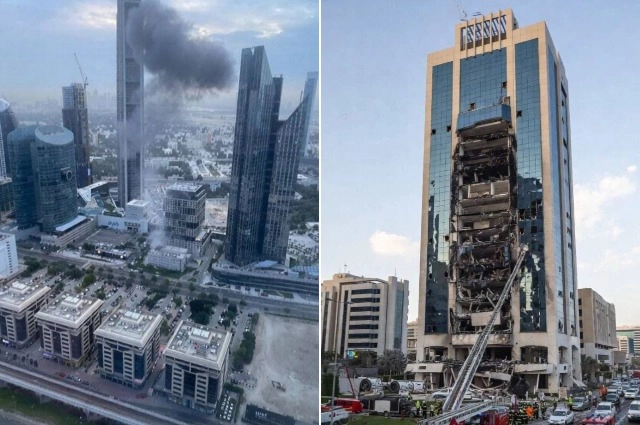 Международный финансовый центр Дубая подвергся атаке беспилотника, Дубай