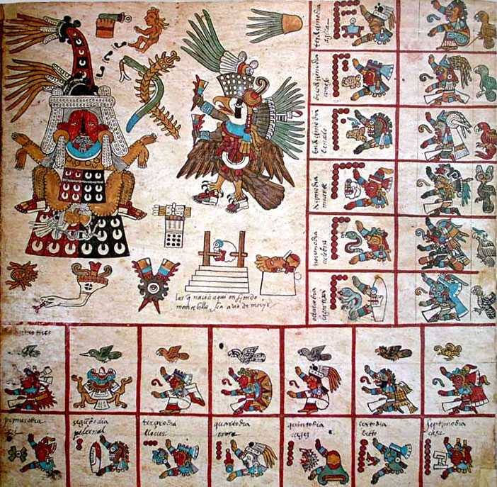 Ацтекский рисунок Бурбонский кодекс