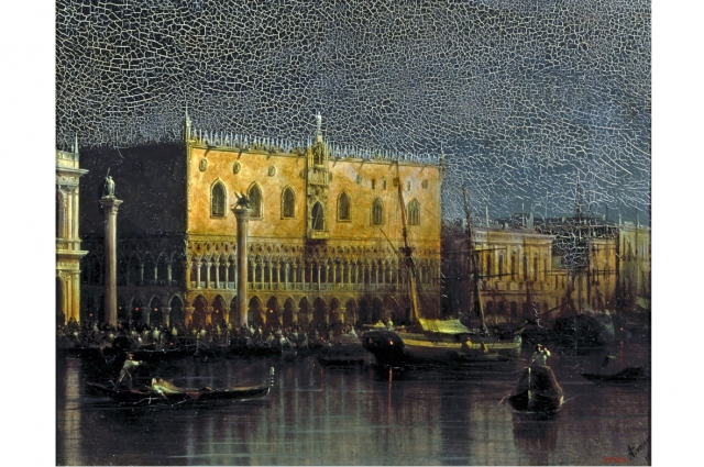 «Дворец дожей в Венеции при лунном освещении», 1878 год, холст, масло.