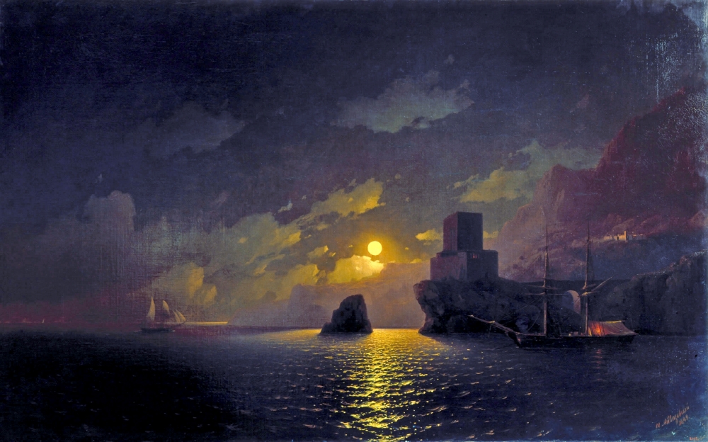 «Лунная ночь», 1860 год, холст, масло.