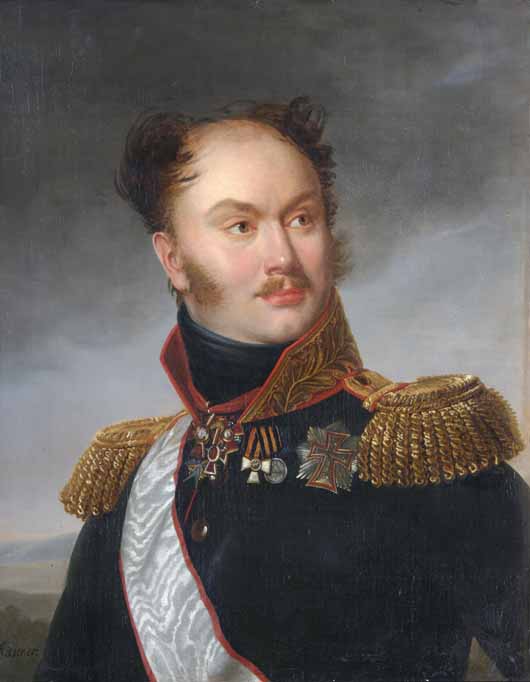 Портрет Михаила Фёдоровича Орлова кисти Анри-Франсуа Ризенера.