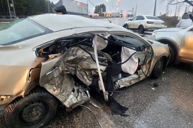 Фотография с места ДТП.