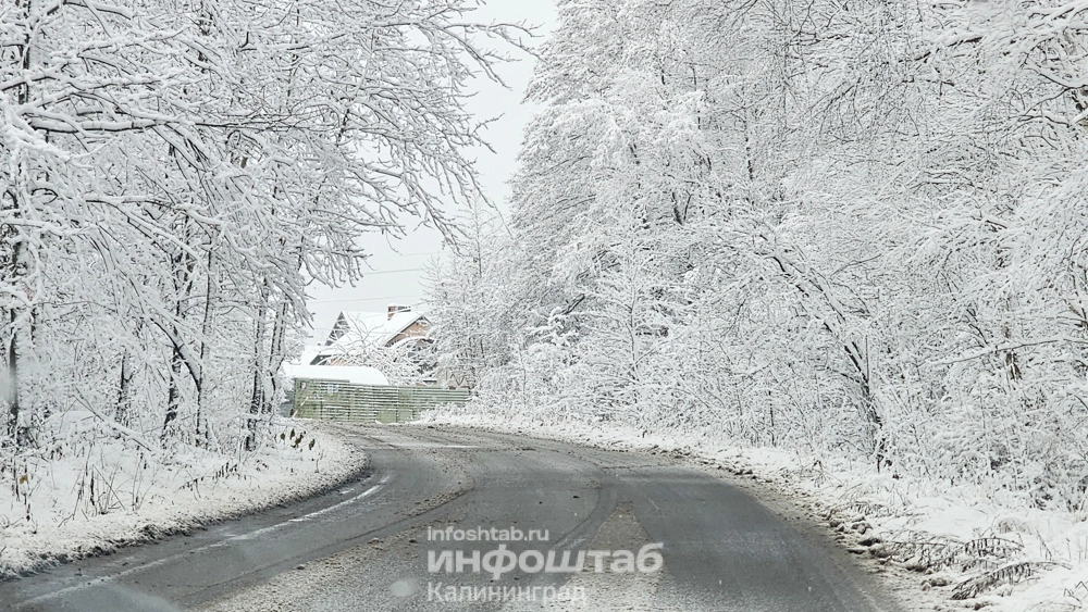 Снегопад, снег, зима