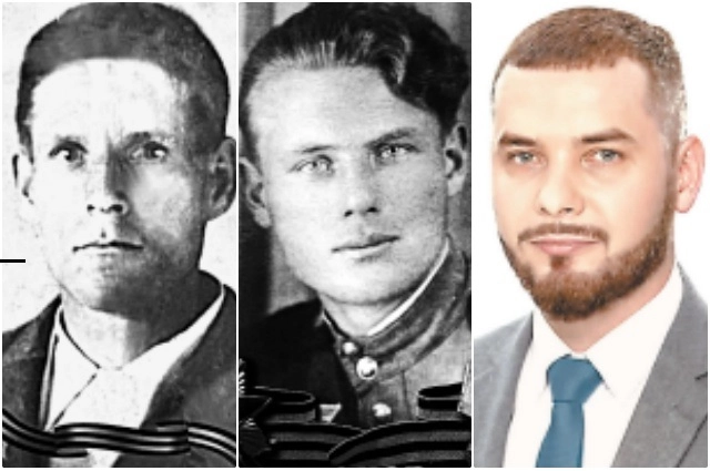 Владислав Гусев и прадеды – Константин Зайцев и Геннадий Махов.