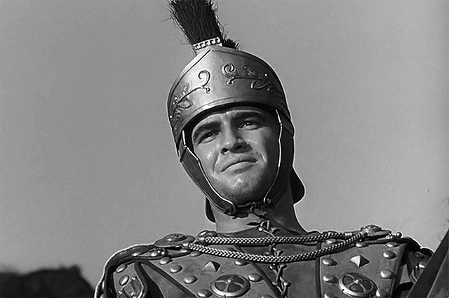 Марлон Брандо в фильме «Юлий Цезарь», 1953 г.