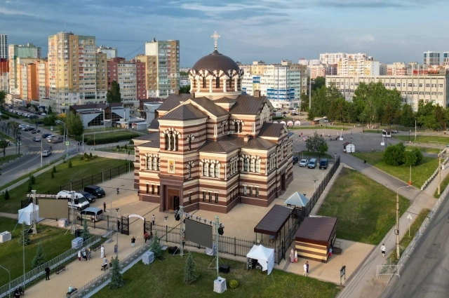 Патриарх Московский и всея Руси Кирилл освятил храм в Рязани.