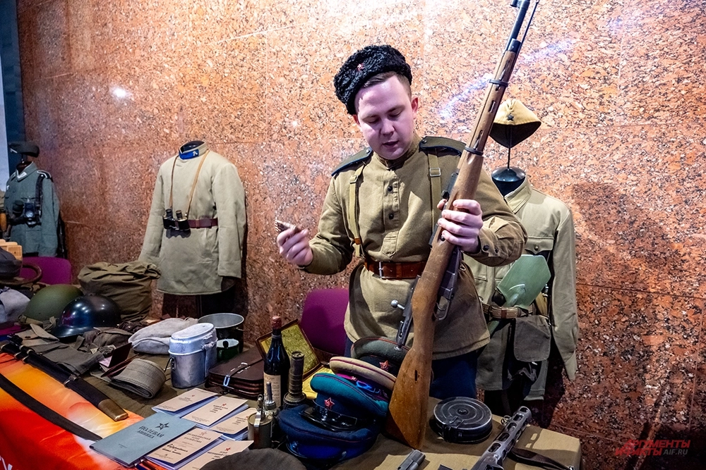 Выставка о Сталинградской битве в Музее Победы.