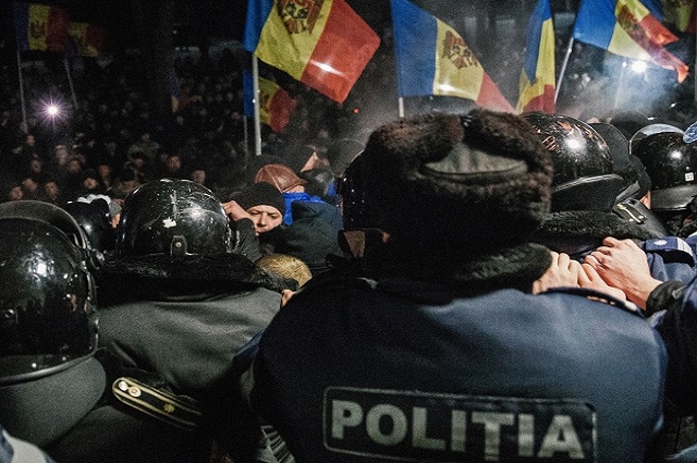 Протесты в Молдавии.