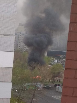 Пожар на Позняках
